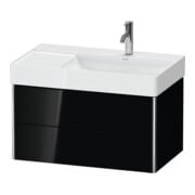 Duravit Meuble sous-lavabo XSquare 78,4x46x39,7 cm, 2 tiroirs, blanc brillant, suspendu-2