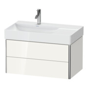 Duravit Meuble sous lavabo XSquare 78,4x46x39,7 cm, 2 tiroirs, blanc mat-1