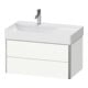 Duravit Meuble sous lavabo XSquare 78,4x46x39,7 cm, 2 tiroirs, blanc mat-2
