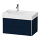 Duravit Meuble sous-lavabo XSquare 78,4x46x39,7 cm, 2 tiroirs, blanc mat
