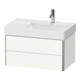 Duravit Meuble sous lavabo XSquare 78,4x46x39,7 cm, 2 tiroirs, blanc mat-2