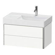 Duravit Meuble sous lavabo XSquare 78,4x46x39,7 cm, 2 tiroirs, blanc mat-2