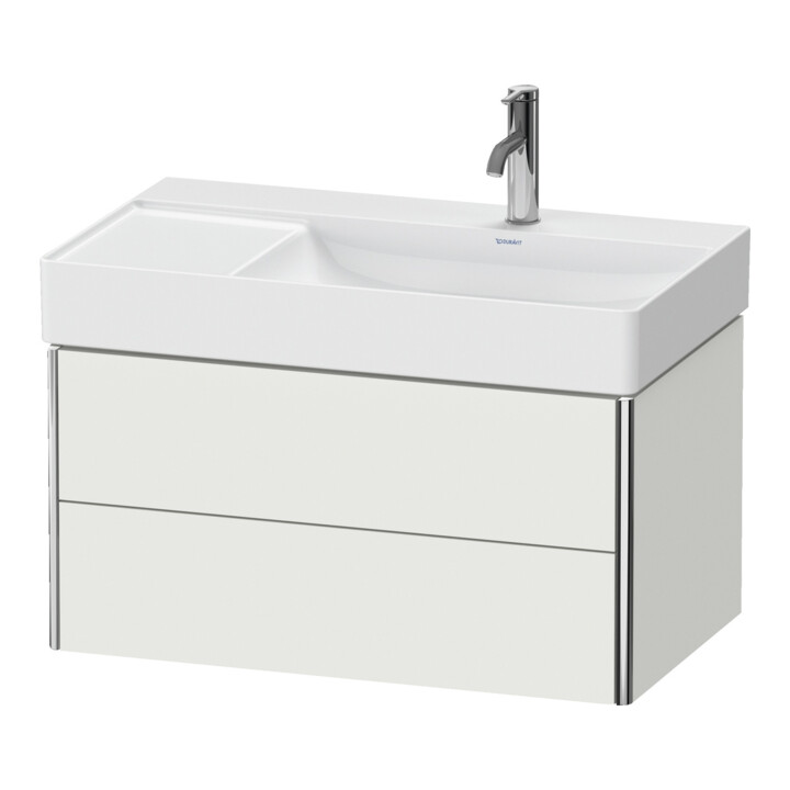 Duravit Meuble sous-lavabo XSquare 78,4x46x39,7 cm, 2 tiroirs, blanc mat