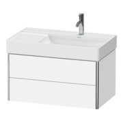 Duravit Meuble sous-lavabo XSquare 78,4x46x39,7 cm, 2 tiroirs, blanc mat