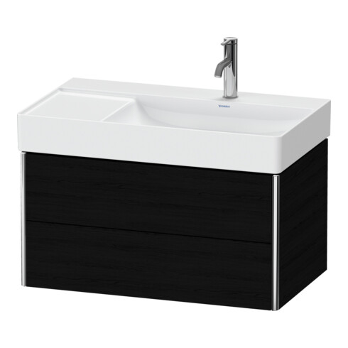 Duravit Meuble sous-lavabo XSquare 78,4x46x39,7 cm, 2 tiroirs, blanc, suspendu