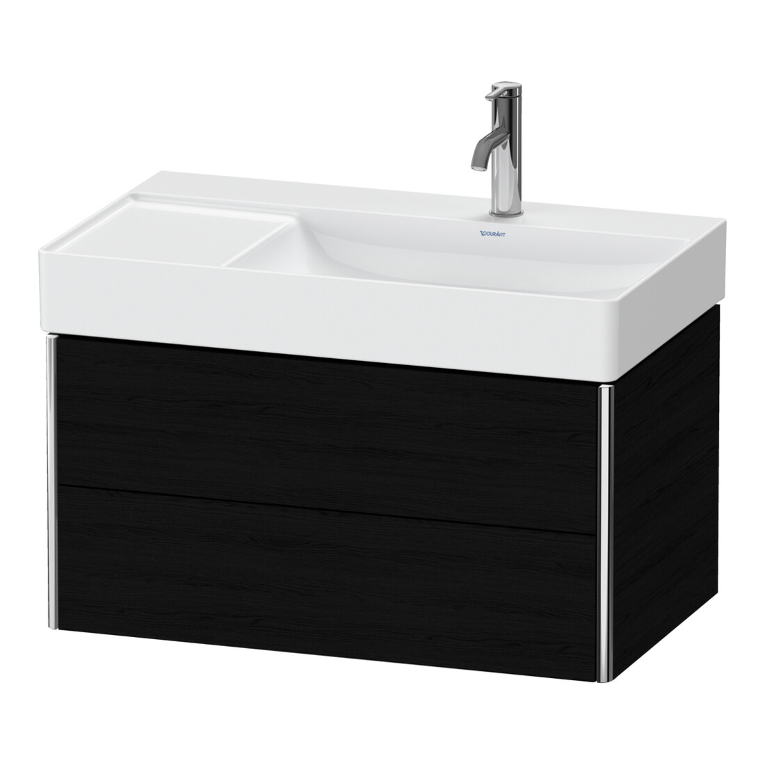 Duravit Meuble sous-lavabo XSquare 78,4x46x39,7 cm, 2 tiroirs, blanc, suspendu