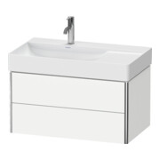 Duravit Meuble sous lavabo XSquare 78,4x46x39,7 cm, 2 tiroirs, G, suspendu, blanc mat-2