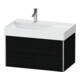 Duravit Meuble sous lavabo XSquare 78,4x46x39,7 cm, 2 tiroirs, G, suspendu, blanc œuf-1