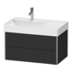 Duravit Meuble sous-lavabo XSquare 78,4x46x39,7 cm, 2 tiroirs, gris mat-1