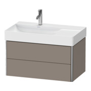 Duravit Meuble sous-lavabo XSquare 78,4x46x39,7 cm, 2 tiroirs, suspendu, bas. m-2