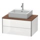Duravit Meuble sous-lavabo XSquare 80x54,8 cm, blanc brillant, 2 tiroirs, suspendu-1