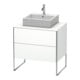 Duravit Meuble sous-lavabo XSquare 80x54,8 cm, blanc mat, 2 tiroirs, debout-1