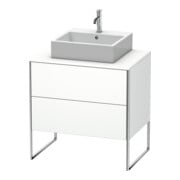 Duravit Meuble sous-lavabo XSquare 80x54,8 cm, blanc mat, 2 tiroirs, debout