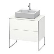 Duravit Meuble sous-lavabo XSquare 80x54,8 cm, blanc mat, 2 tiroirs, debout-1