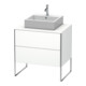 Duravit Meuble sous-lavabo XSquare 80x54,8 cm, blanc mat, 2 tiroirs, pose debout-1