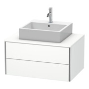Duravit Meuble sous-lavabo XSquare 80x54,8 cm, blanc mat, 2 tiroirs, suspendu