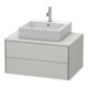 Duravit Meuble sous-lavabo XSquare 80x54,8 cm, blanc mat, 2 tiroirs, suspendu-1