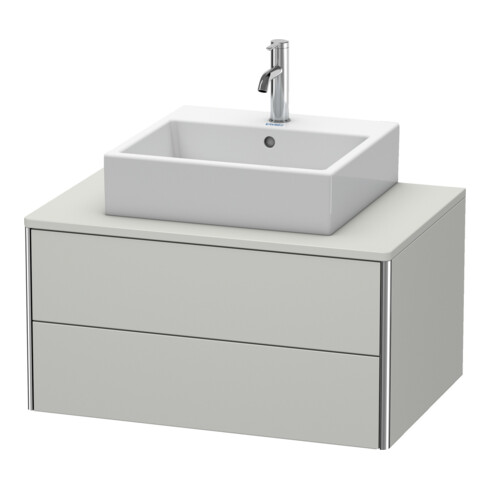 Duravit Meuble sous-lavabo XSquare 80x54,8 cm, blanc mat, 2 tiroirs, suspendu