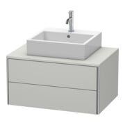 Duravit Meuble sous-lavabo XSquare 80x54,8 cm, blanc mat, 2 tiroirs, suspendu