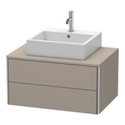 Duravit Meuble sous-lavabo XSquare 80x54,8 cm, blanc mat, 2 tiroirs, suspendu