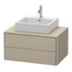 Duravit Meuble sous-lavabo XSquare 80x54,8 cm, blanc mat, 2 tiroirs, suspendu-1