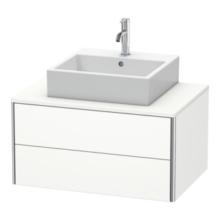 Duravit Meuble sous-lavabo XSquare 80x54,8 cm, blanc mat, 2 tiroirs, suspendu