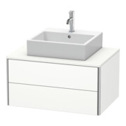 Duravit Meuble sous-lavabo XSquare 80x54,8 cm, blanc mat, 2 tiroirs, suspendu