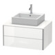 Duravit Meuble sous-lavabo XSquare 80x54,8 cm, blanc mat, 2 tiroirs, suspendu