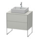 Duravit Meuble sous-lavabo XSquare 80x54,8 cm, blanc mat, 2 tiroirs, suspendu-1