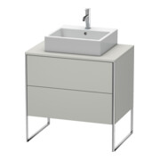 Duravit Meuble sous-lavabo XSquare 80x54,8 cm, blanc mat, 2 tiroirs, suspendu