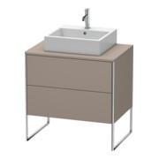 Duravit Meuble sous lavabo XSquare 80x54,8 cm, blanc mat, 2 tiroirs, suspendu