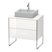 Duravit Meuble sous lavabo XSquare 80x54,8 cm, blanc mat, 2 tiroirs, suspendu-2