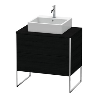 Duravit Meuble sous-lavabo XSquare 80x54,8 cm, blanc œuf, 2 tiroirs, suspendu