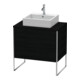 Duravit Meuble sous-lavabo XSquare 80x54,8 cm, blanc œuf, 2 tiroirs, suspendu-1