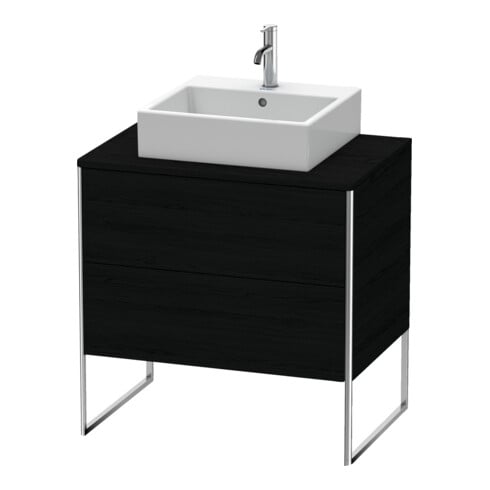 Duravit Meuble sous-lavabo XSquare 80x54,8 cm, blanc œuf, 2 tiroirs, suspendu
