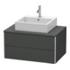 Duravit Meuble sous-lavabo XSquare 80x54,8 cm, gris mat, 2 tiroirs, suspendu-1