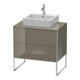 Duravit Meuble sous-lavabo XSquare 80x54,8 cm, pour G, 2 tiroirs, debout-1