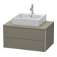Duravit Meuble sous lavabo XSquare 80x54,8 cm, pour robinetterie, 2 tiroirs, suspendu-1