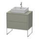 Duravit Meuble sous-lavabo XSquare 80x54,8 cm, st-g m, f K, 2 tiroirs, deb.-1