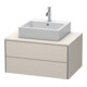 Duravit Meuble sous-lavabo XSquare 80x54,8 cm, T mat, pour console, 2 tiroirs, suspendu-1