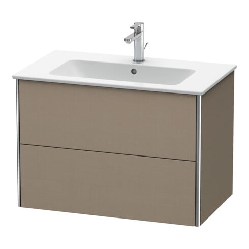 Duravit Meuble sous lavabo XSquare 81x47,8 cm, beige, 2 tiroirs, suspendu