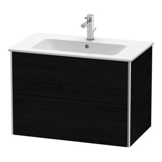 Duravit Meuble sous lavabo XSquare 81x47,8 cm, blanc œuf, 2 tiroirs, suspendu