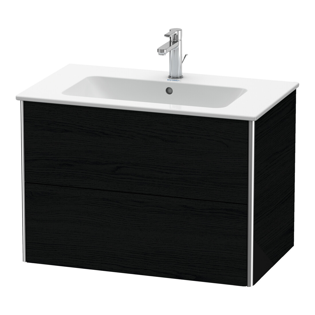 Duravit Meuble sous lavabo XSquare 81x47,8 cm, blanc œuf, 2 tiroirs, suspendu