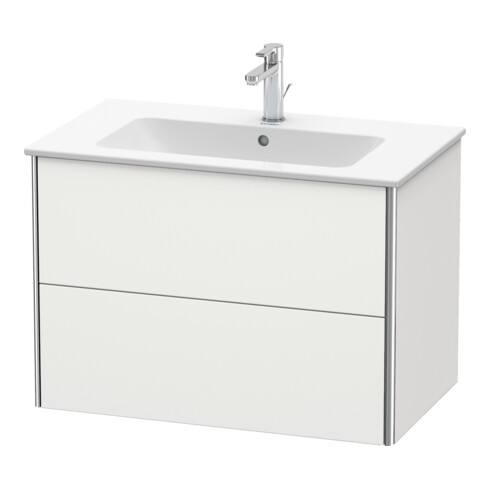 Duravit Meuble sous-lavabo XSquare 81x47,8 cm, No w s-mat, 2 tiroirs, suspendu