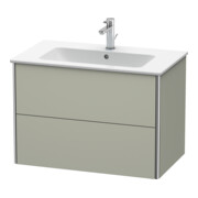 Duravit Meuble sous-lavabo XSquare 81x47,8 cm, Tau mat, 2 tiroirs, suspendu-2