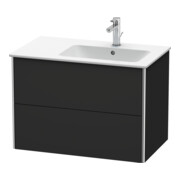 Duravit Meuble sous lavabo XSquare 81x47,8x56 cm, 2 portes, graphite mat