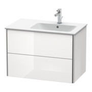 Duravit Meuble sous lavabo XSquare 81x47,8x56 cm, 2 portes, graphite mat-2