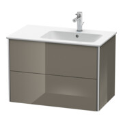 Duravit Meuble sous lavabo XSquare 81x47,8x56 cm, 2 tiroirs, blanc brillant-2