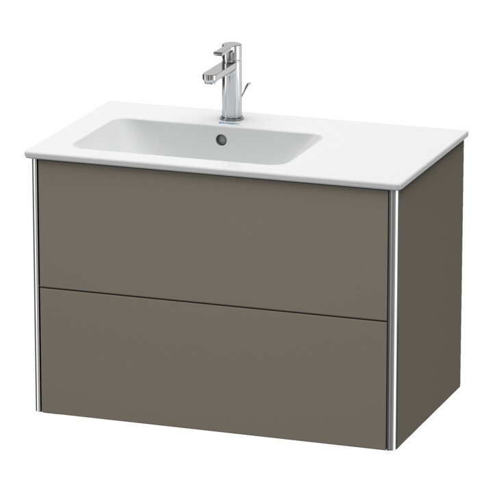 Duravit Meuble sous-lavabo XSquare 81x47,8x56 cm, 2 tiroirs, blanc l, wd, f Gr s-mat