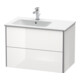 Duravit Meuble sous-lavabo XSquare 81x47,8x56 cm, 2 tiroirs, blanc mat-1